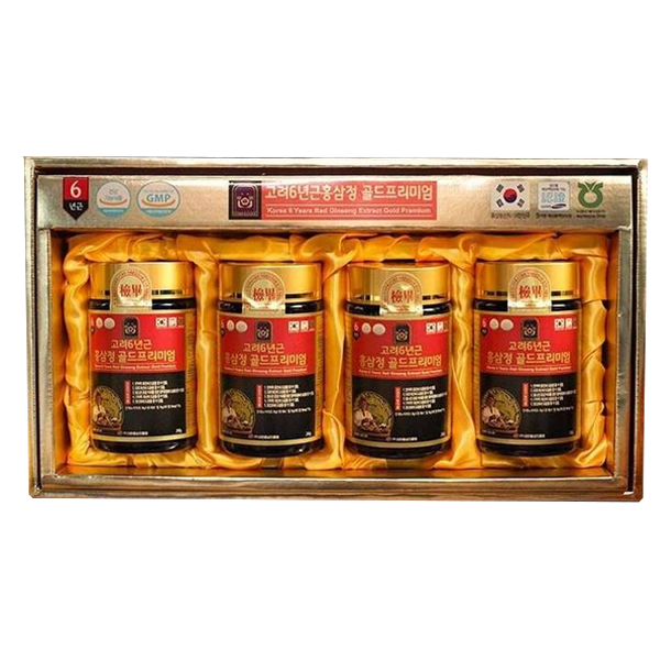골드 <b>프리미엄</b> <b>고려</b> 6년근 <b>홍삼정</b>  4개  <b>240g</b>