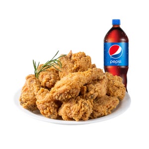 충만치킨 후라이드(뼈 또는 순살)+콜라1.25L