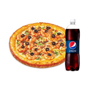 미스터피자 쉬림프골드L+콜라1.25L