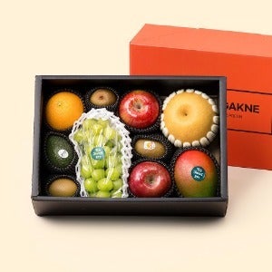 혼합 과일 선물세트 오렌지팬덤 1호 3.4kg 이상 (샤인머스캣, 망고, 사과 등 7종)