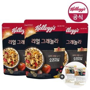 켈로그 켈로그 오리지널 리얼 그래놀라 400g x 3개 + 미니시리얼 80g