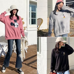 모두함께! 디즈니 기모 루즈 맨투맨 3종 택1