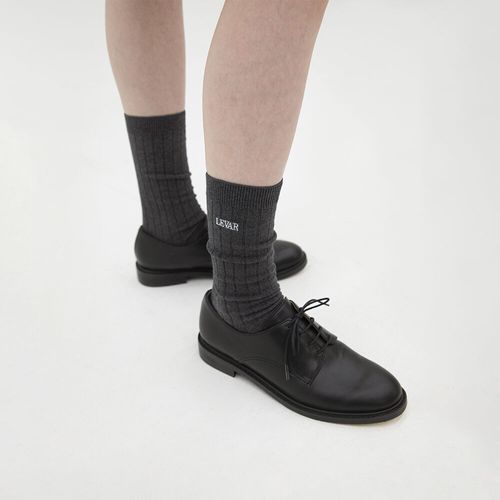 [르바] [3차] Levar Classic High Socks - Charcoal
