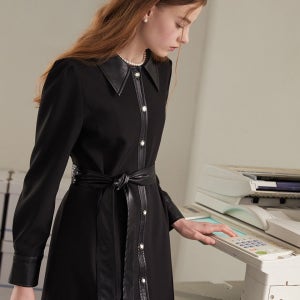 [에프코코로미즈] Anna classic dress BK