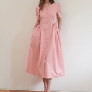 [에프코코로미즈] coco tulip volume dress PK