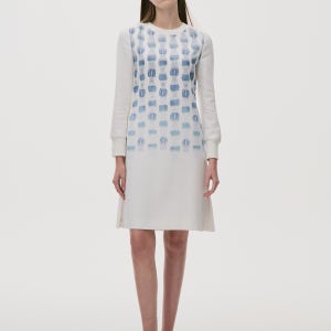 [케이와이엠] ﻿프린지 링크 프린트 원피스