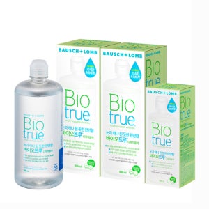 바슈롬 리뉴 바이오트루 500ml x 2개 + 300ml x 1개 소프트 렌즈 세척액