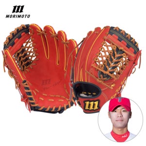모리모토 프로어드바이저 김규성선수 모델 내야 야구글러브 레드/네이비