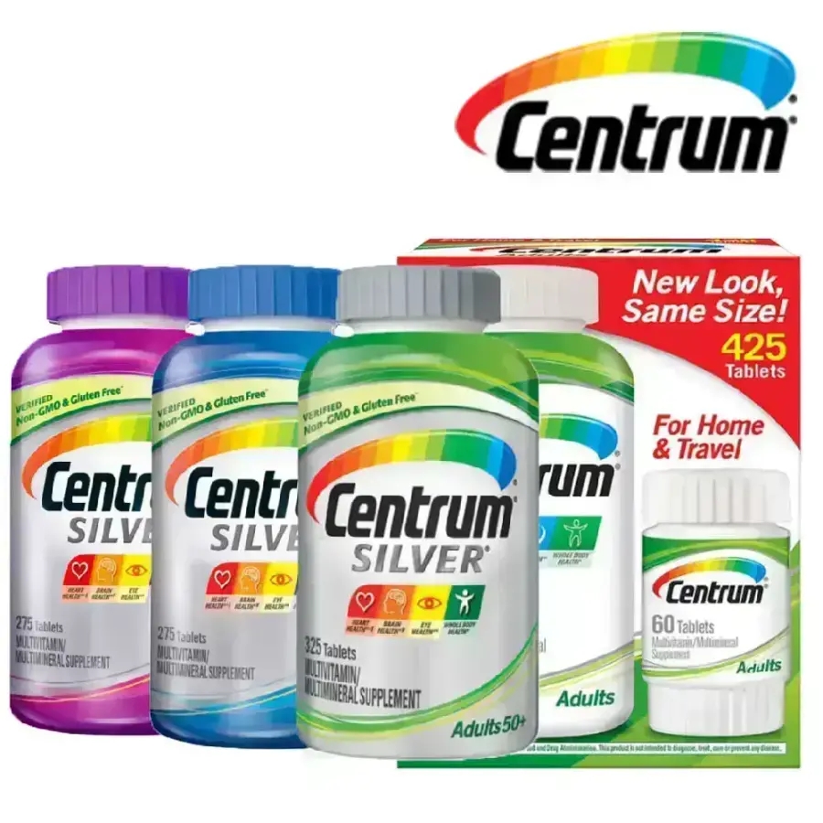 센트룸  실버 남성 여성  50+ 종합비타민  275정 / 325정 / 425정