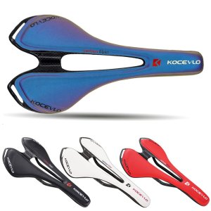 Kocevlo 카본 파이버 산악 자전거 시트 블루 쿠션 카본 파이버 시트 패드