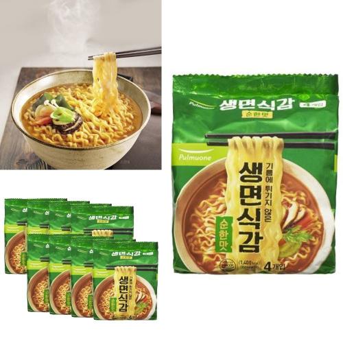 <b>풀무원</b> 생면식감 순한맛 97.4g x4 x8 저포화<b>지방</b> 멀티팩 저칼로리 쫄깃한면 라면 개운한맛 봉지라면