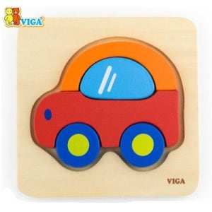 비가 꼭지 원목 블록 퍼즐 자동차 가베(W5CCD25)