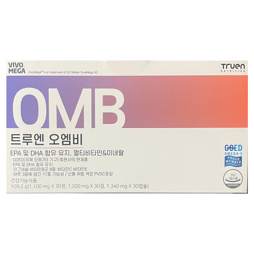 <b>트루엔</b> 오엠비 (정제 1100mg + 정제 1200mg + 캡슐 1340mg) x 30개입