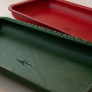 [베지터블 가죽] 직사각 라운드 트레이 (2color), 스튜디오 엘엘엘(Studio LLL)