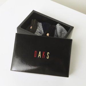 [닥스 액세서리] 닥스 컬러블록 발목 2족 세트 DBSS5E802BK
