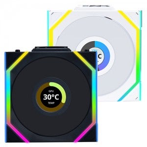 리안리 UNl FAN SL Wireless LCD 120 리버스 (블랙)
