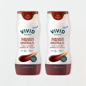 [개봉 전 상온보관] 동원홈푸드 비비드키친 저칼로리 바비큐소스 320g x 2개