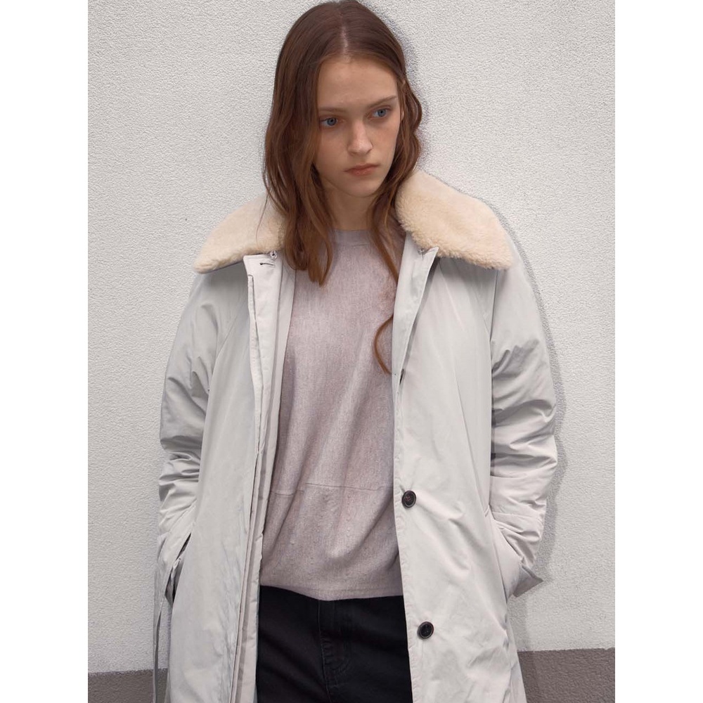 킬루엣 RTRC primium goose long down coat-stone grey