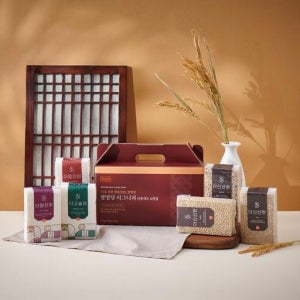 진공포장 백미&잡곡 선물세트 2.4kg(6개입)