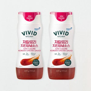 [개봉 전 상온보관] 동원홈푸드 비비드키친 저칼로리치킨양념소스 320g x 2개