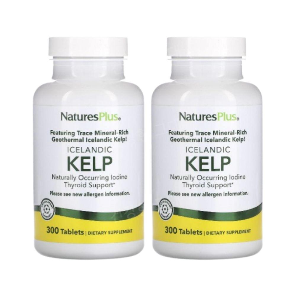 네이처스플러스 켈프 요오드 요드 300정 2개 해조류추출물 Kelp