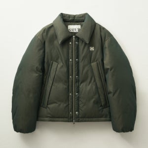 [세터] 레체 투 톤 덕 다운 패딩 글리터 그린 브라운 SA244MDW01BR