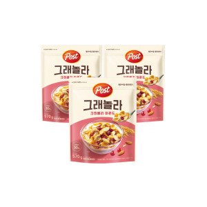 포스트 포스트 그래놀라 포스트 그래놀라 크랜베리 아몬드 570gx3개 동서포스트그래놀라크랜베리 570g 3개 무료배송