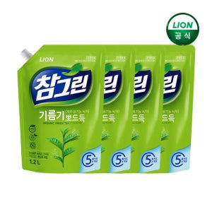 참그린 기름기뽀드득1.2L리필x4개