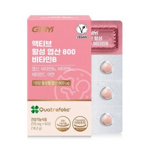GNM 활성 엽산 800 비타민B/C 4개월분