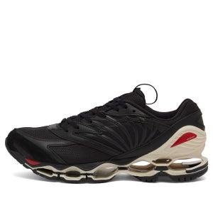 MIZUNO 로우탑 스니커즈 D1GD2409 01 BLACK IVORY RED 여성
