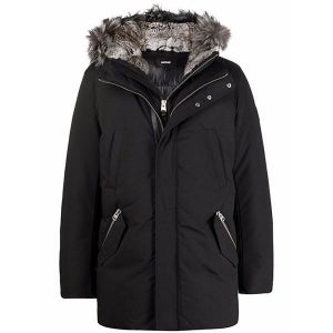 맥케이지 EDWARD X BLACK SILVER 에드워드 남성 패딩 블랙 실버퍼