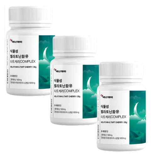 <b>에너데이</b> 식물성 멜라토닌 함유 타트체리 분말 3mg