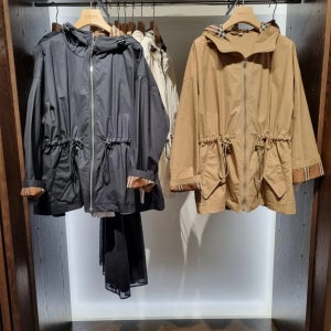 버버리 벌리 체크 숏자켓 집업 코튼 드로스트링 여성용 후드 바람막이 자켓 2컬러 80922361 BIRLEY