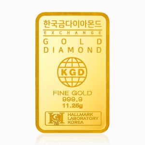 [한국금다이아몬드거래소] [한국금다이아몬드] 순금 골드바 24K 11.25g 999.9 금시세 KGB_1_11-25