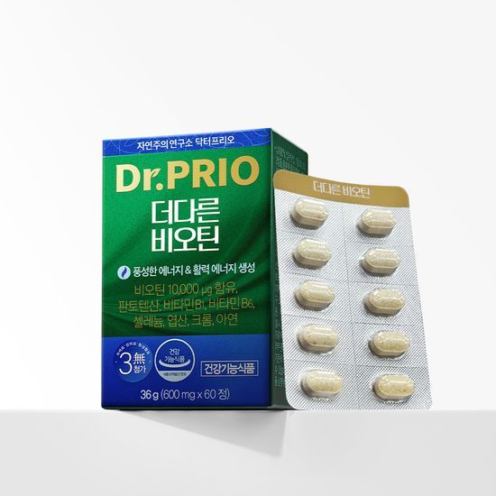 닥터프리오 <b>더다른</b> 고함량 <b>비오틴</b> 판토텐산 60정 4주분