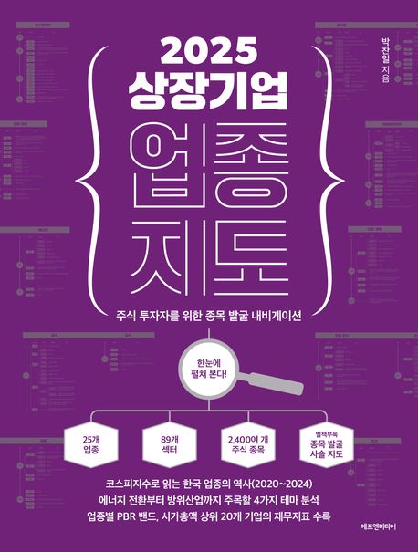 2025 상장기업 업종 지도 (주식 투자자를 위한 종목 발굴 내비게이션) 표지