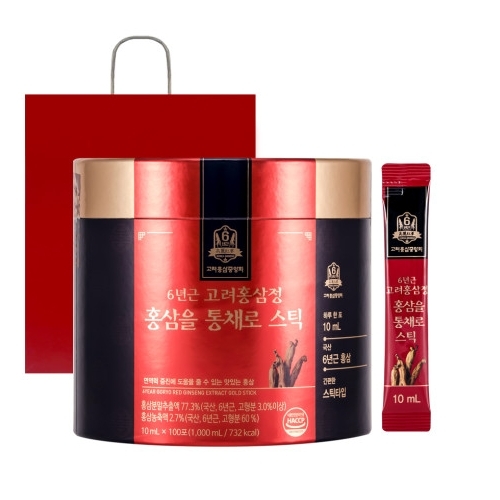 홍삼을 통채로 스틱 10ml x 100포, 1개