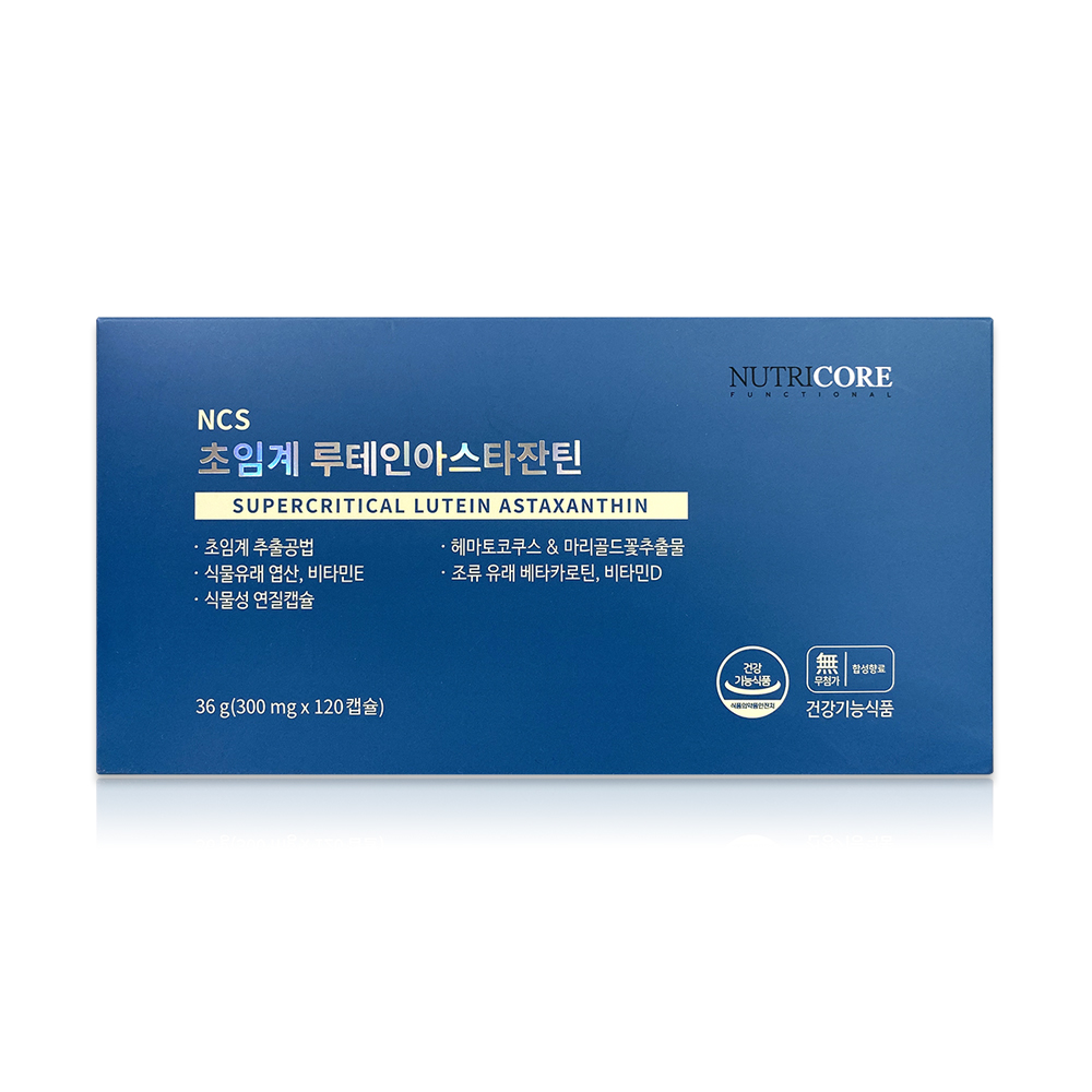 뉴트리코어 NCS 초임계 루테인 아스타잔틴 300mg x 120캡슐, 1개