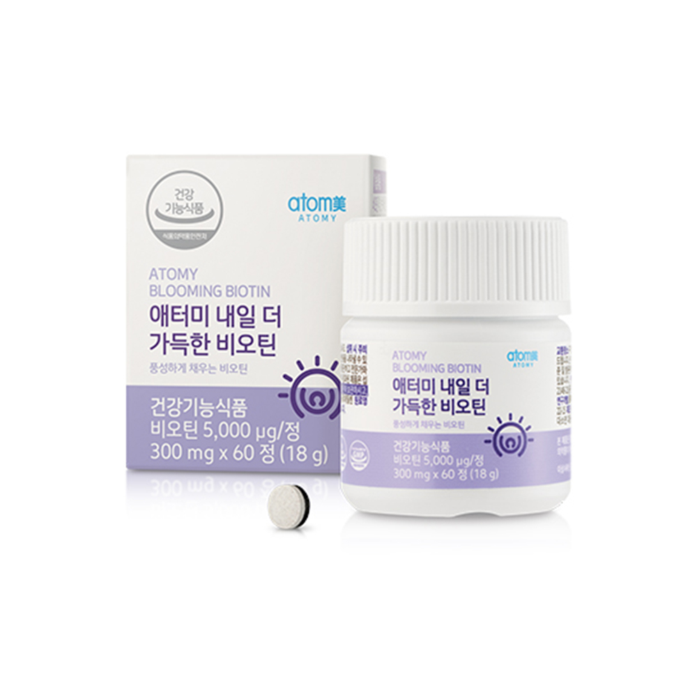 애터미 <b>내일 더 가득한 비오틴</b> 300mg x 60정, 1개