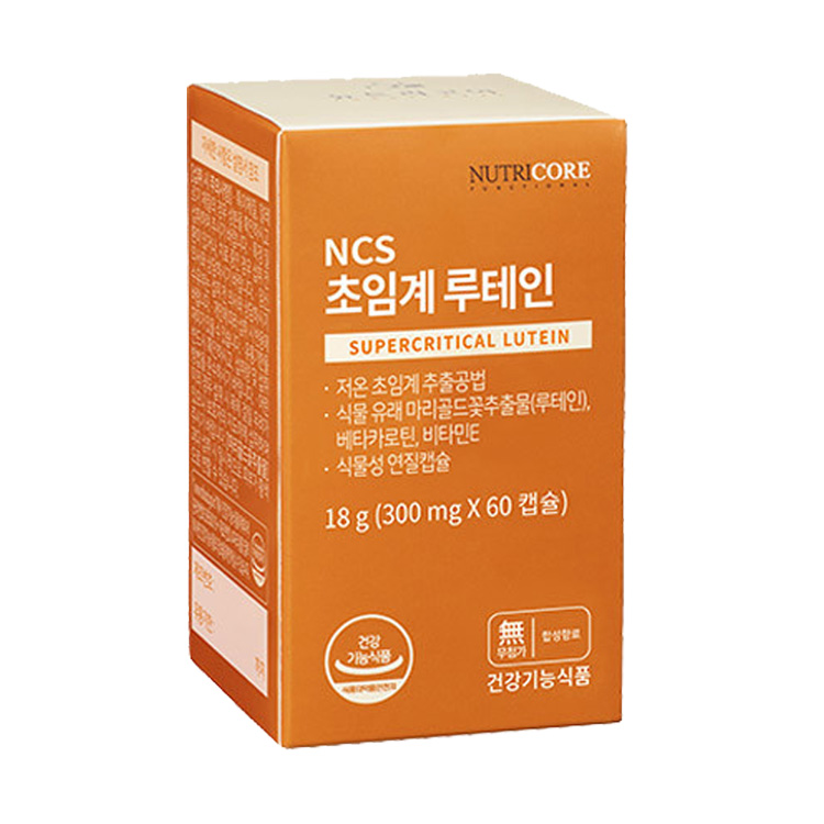 뉴트리코어 NCS <b>초임계 루테인</b> 300mg x 60캡슐, 1개