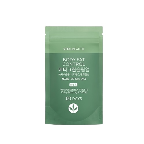 바이탈뷰티 <b>메타그린 슬림업</b> 리필형 420mg x 180정, 1개