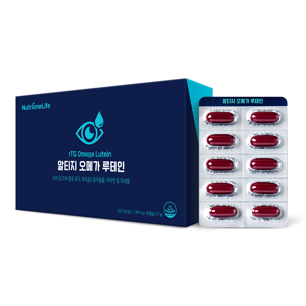 뉴트리원 알티지 오메가 루테인 1300mg x 90캡슐, 1개
