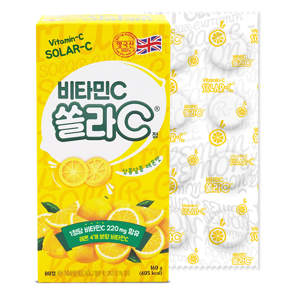 고려은단 쏠라C 레몬맛 2g x 80캡슐, 4개