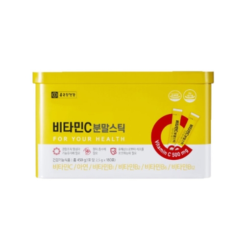 종근당건강 <b>비타민C</b> 분말<b>스틱</b> 2.5g x 180포, 1개