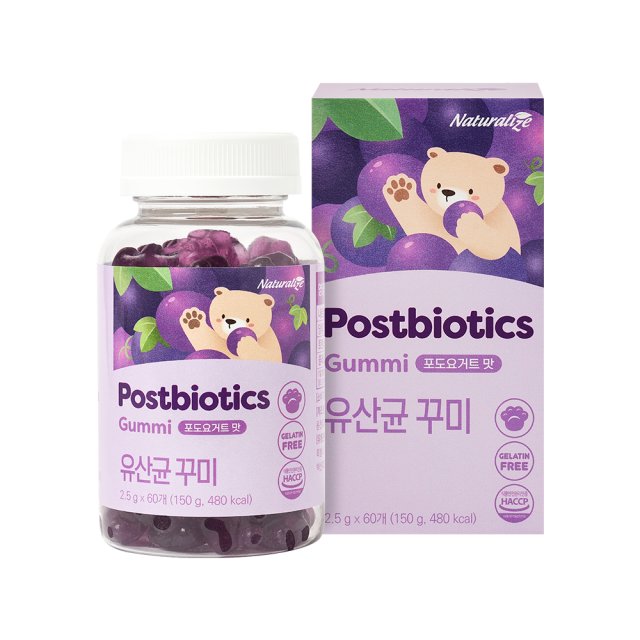 네추럴라이즈 <b>유산균</b> 꾸미 2.5g x 60<b>구미</b>, 2개