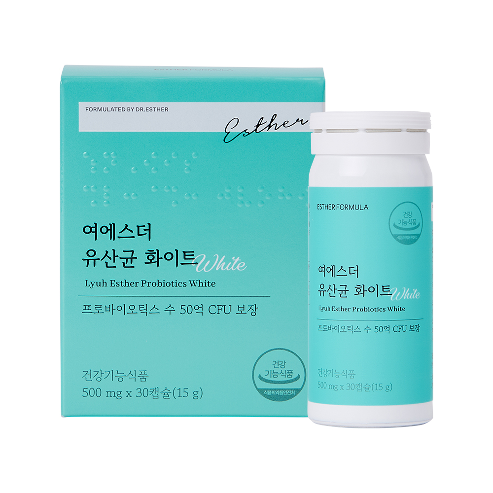 에스더포뮬러 여에스더 유산균 화이트 500mg x 30캡슐, 1개