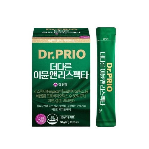 닥터프리오 <b>더다른</b> 이뮨 앤 리스펙타 2g x 30포, 2개