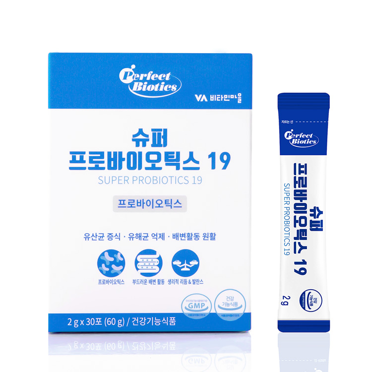 비타민마을 슈퍼 프로<b>바이오틱</b>스 19 2g x 30포, 6개