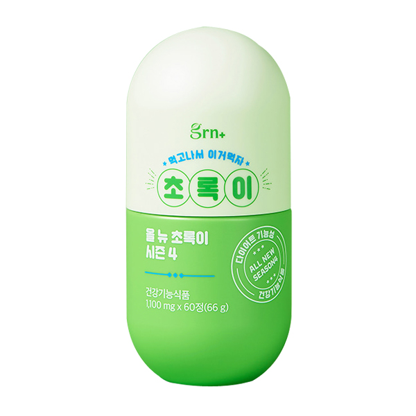 GRN 올 뉴 초록이 <b>시즌</b> 4 1100mg x 60정, 2개