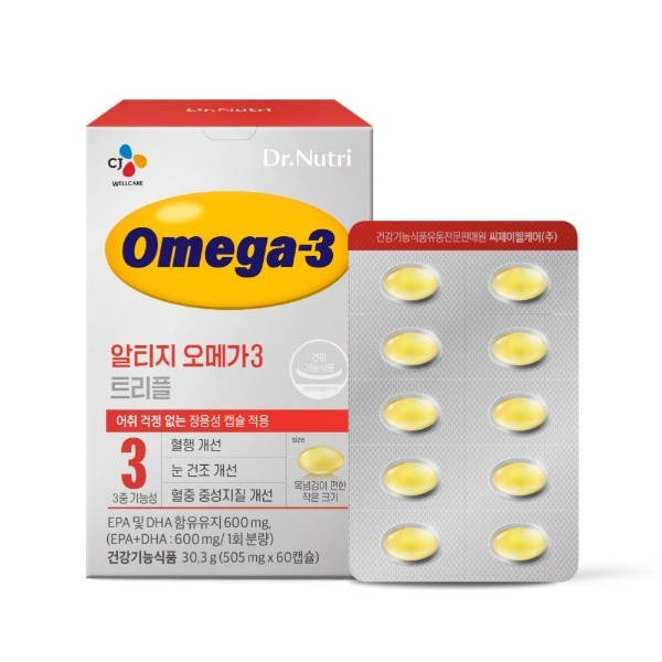 닥터뉴트리 알티지 오메가3 트리플 505mg x 60캡슐, 1개